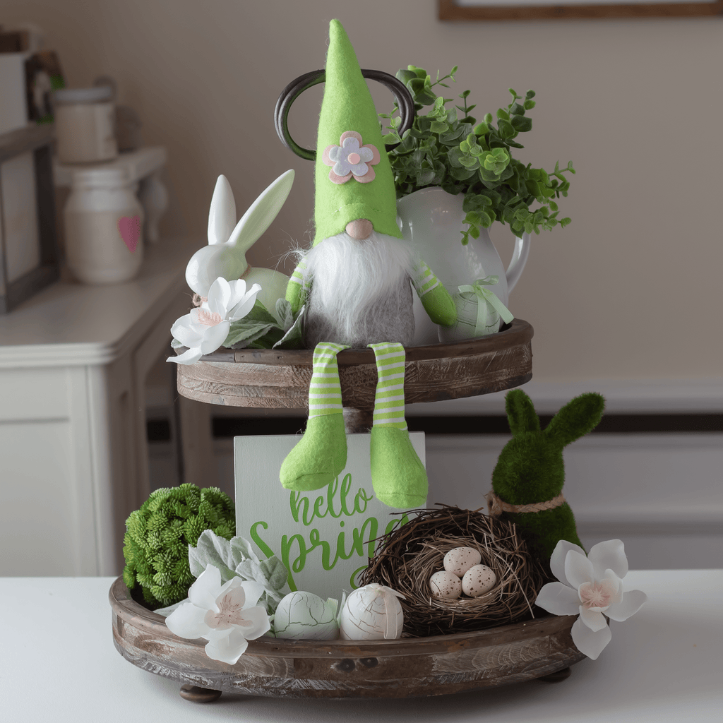 Spring Gnomes, Pink, Blue, Green