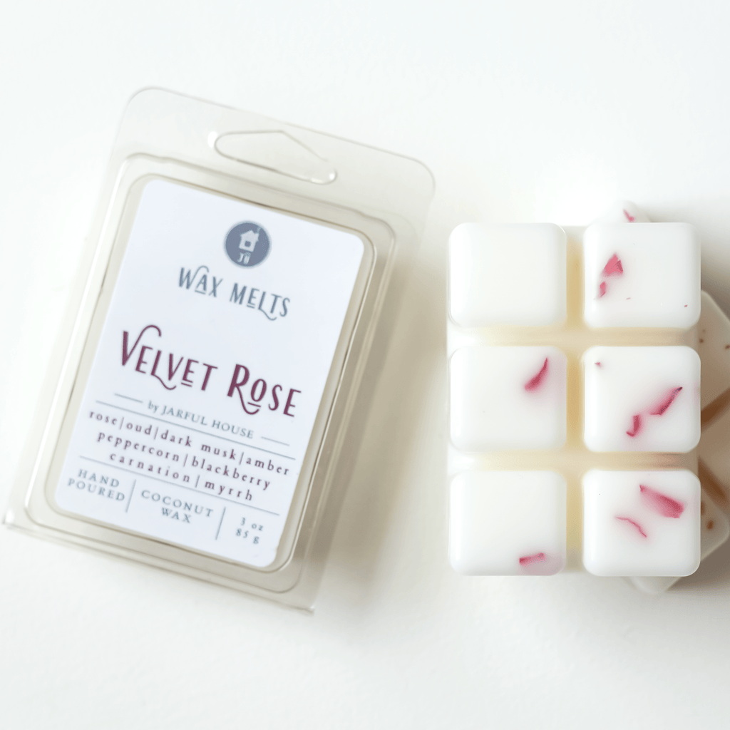 velvet rose wax melts clamshell
