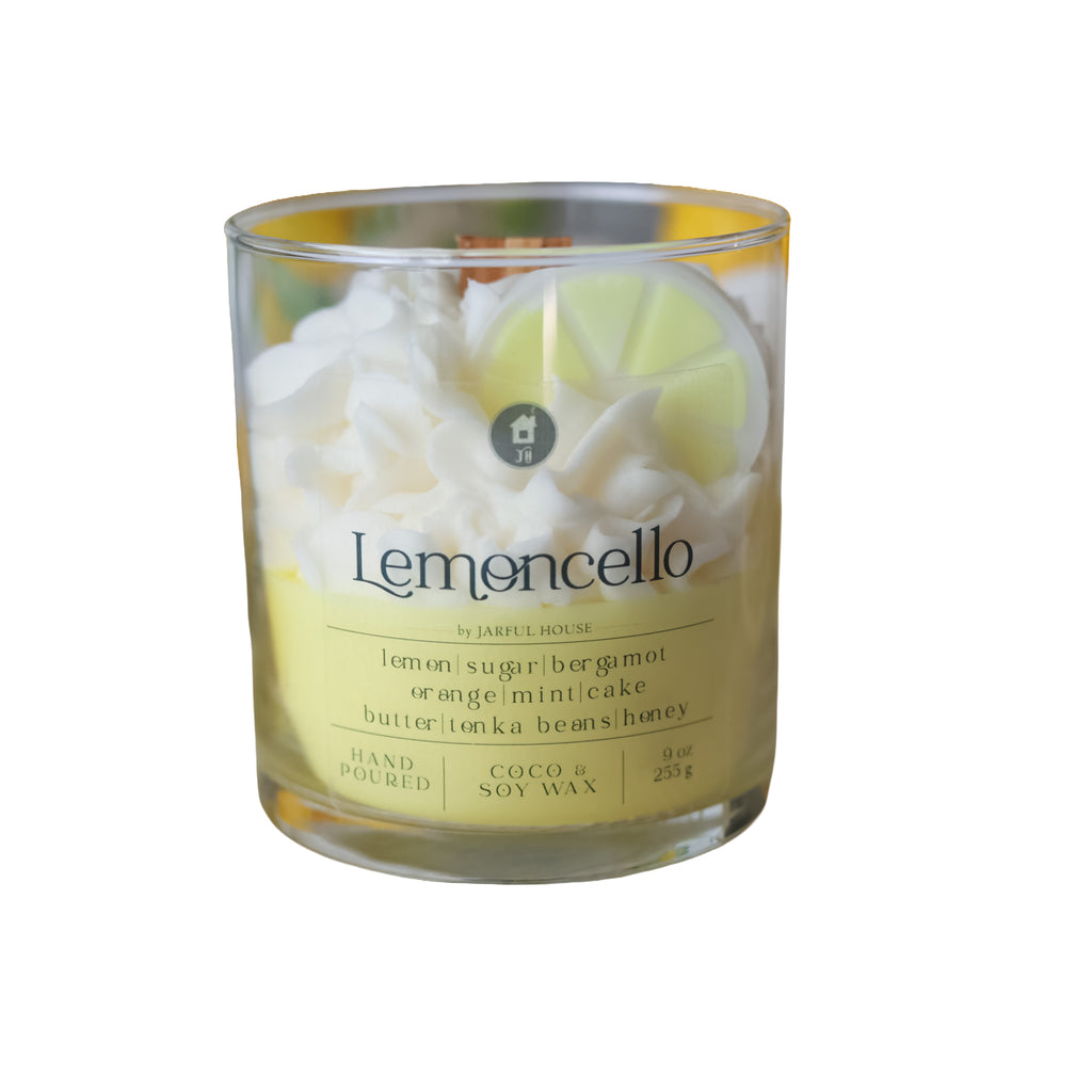 Lemoncello Scented Soy & Coco Wax Dessert Candle