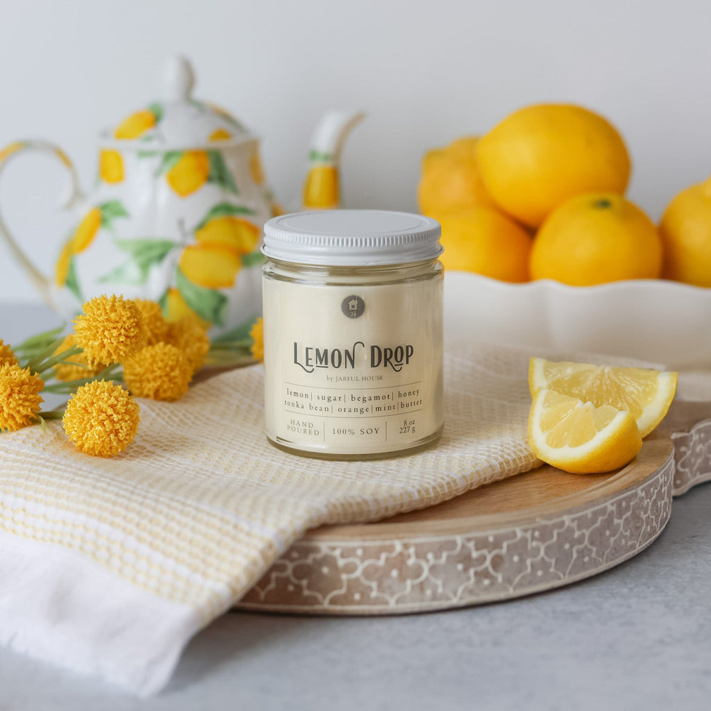 Lemon Drop Scented Soy Candle - 8 oz.