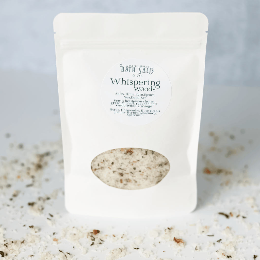 Whispering Woods Bath Salts - 6 oz | Herbal Bath Soak with Chamomile & Rosemary
