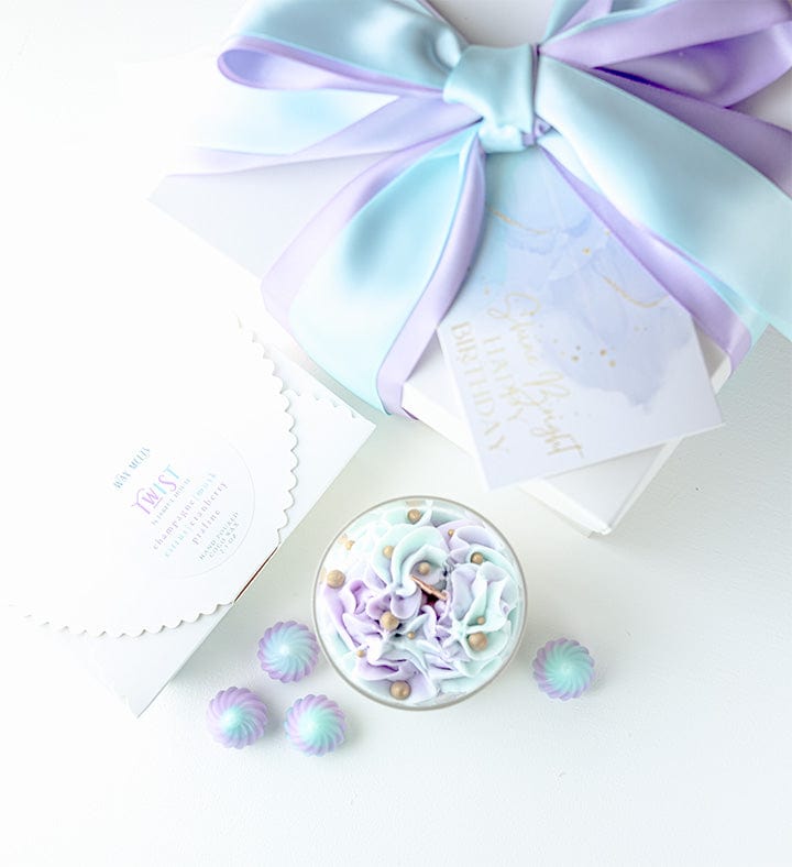 Shine Bright 9 oz Birthday Dessert Candle