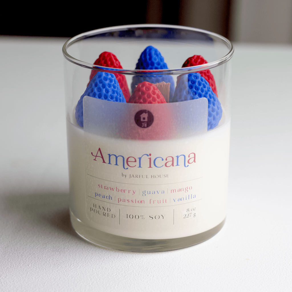 Dessert Candle Americana | Red White Blue Patriotic Home Decor