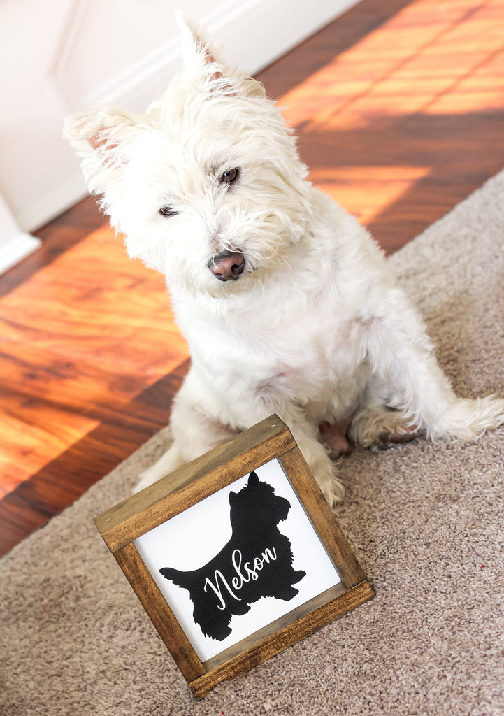 West Highlander White Terrier Decor - Personalized Westies Dog Lover Wall Sign - Jarful House