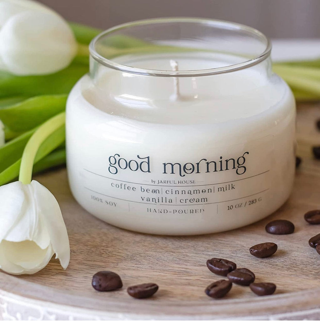 Good Morning Coffee Scent Soy Candle 10 oz