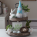 3 Spring Gnomes, Pink, Blue, Green