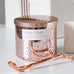 rose gold jar soy candle champagne scent