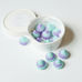 Twist Coconut Wax Melts - Kiss Shaped (2 oz Kraft Cup) – Aqua & Lilac