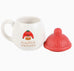 Chrismas Sweater Weather Mug with Red Bobble Hat Lid