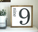 Farmhouse Number Wall Sign | Family Gallery Wall Decor - Jarful House