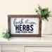 Home Garden Decor | Farmhouse Wood Sign Fresh Herbs Hand Picked Daily